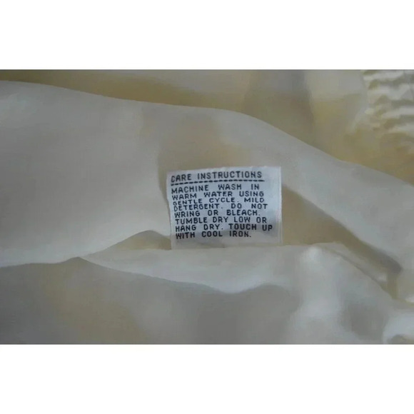 Current Seen Women's Vintage White Cotton/Polyester Jacket L - Picture 6 of 8